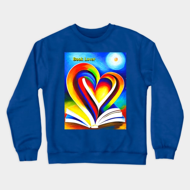 Book Lover Crewneck Sweatshirt by jillnightingale